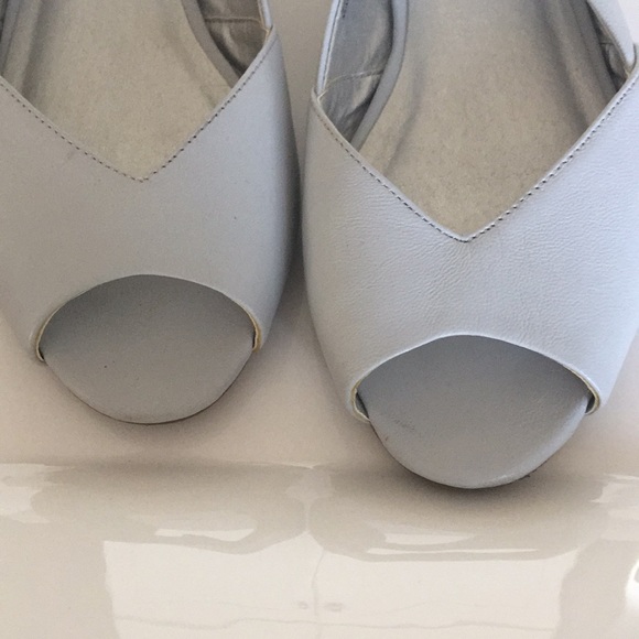 J. Jill Dove grey sling back flats 6m - Picture 3 of 8